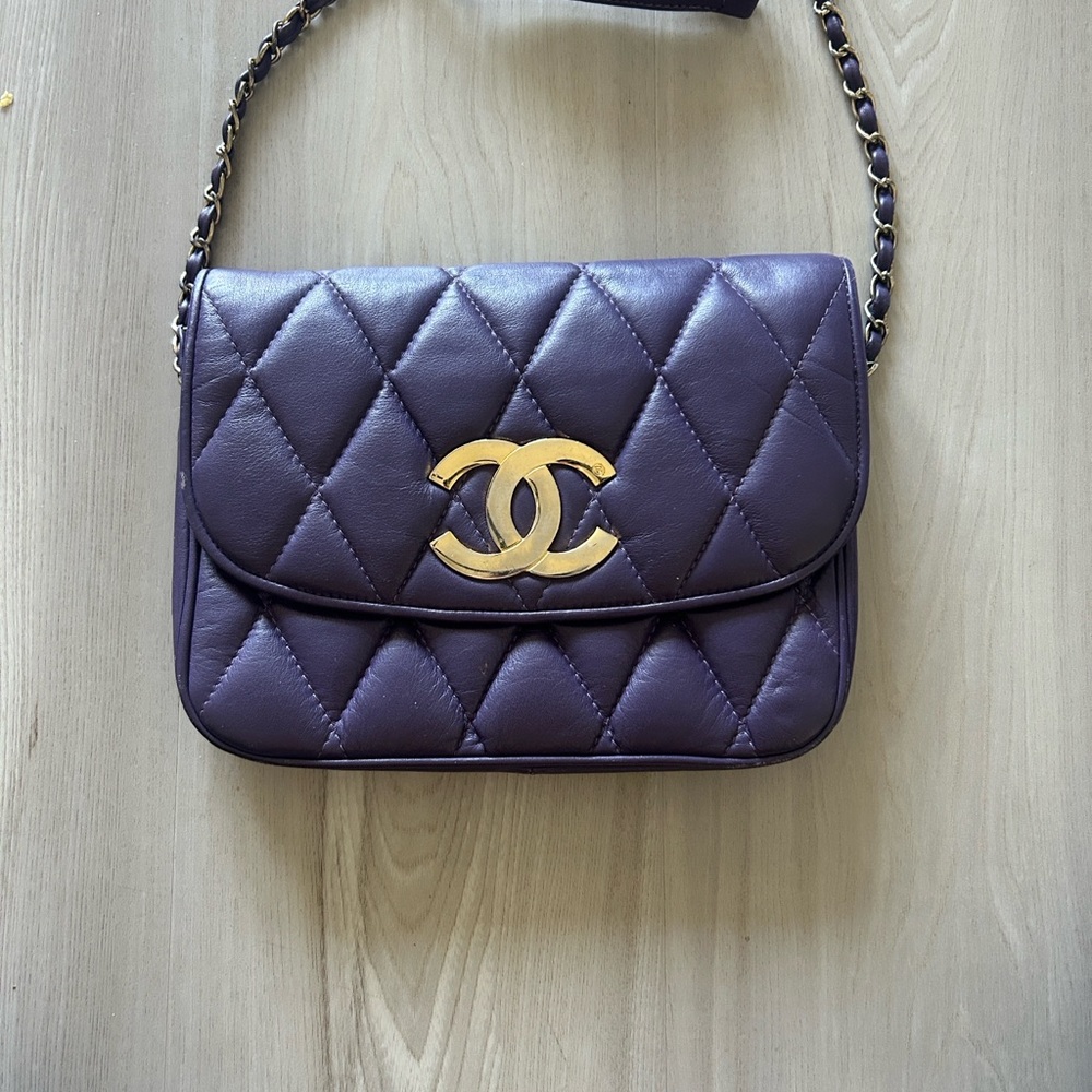 Purple Quilted Bag